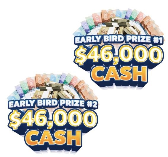 Dream Home Lottery Early Bird Prizes